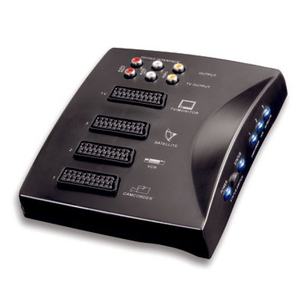 Switch automatico per sistemi Audio Video Stereo Scart/RCA