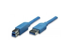 Cavo USB 3.0 tipo A/B M/M 2mt blu