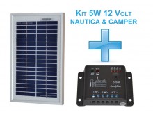 Kit nautica-Camper modulo 5W + regolatore 5A - 