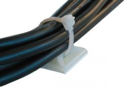 Basetta in nylon 6.6 con entrata a 4 vie per le fascette.