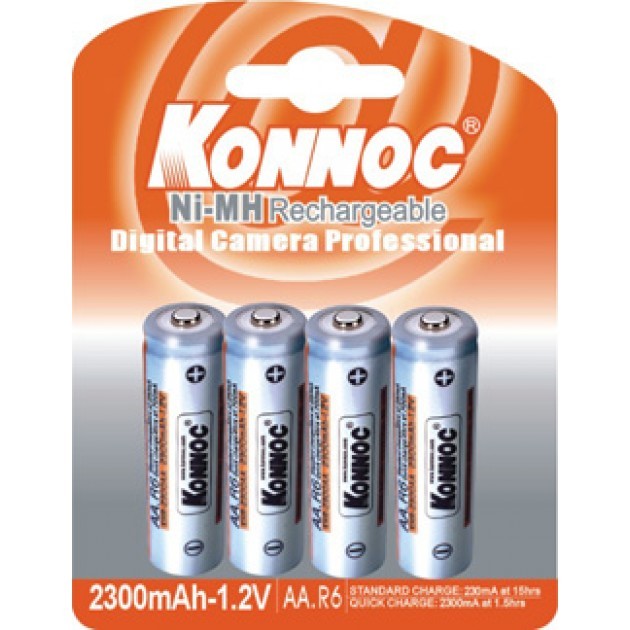 Blister 4 batterie stilo AA 2300 mAh