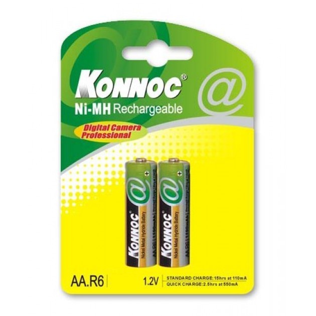 Batterie Ricaricabili stilo AA HR6 2700 mAh 2 Pz