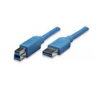 Cavo USB 3.0 tipo A/B M/M 2mt blu