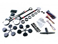 KIT ALZACRISTALLI ELETTRICI UNIVERSALE PER 2 PORTIERE 